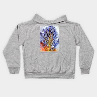 Watercolor Trees Kids Hoodie